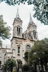 Fototapeta premium Batumi, Georgia - 04.05.2021: Batumi Cathedral. Cathedral of the Nativity of the Blessed Virgin