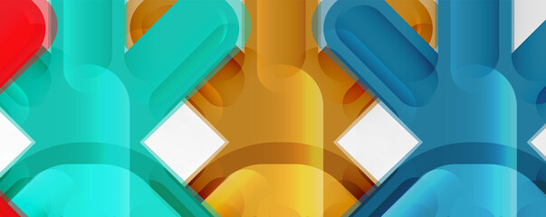 Abstract glossy crosses background for business or technology presentations, internet posters or web brochure covers