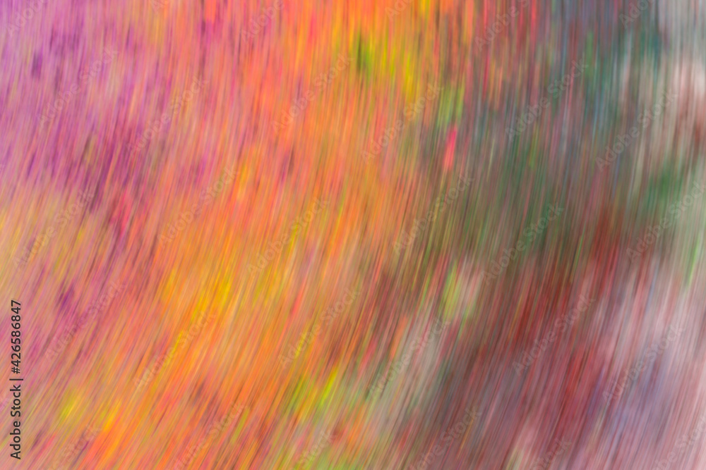 Poster capturing fast-moving color images using a long exposure makes the image seen with speed and blur..t