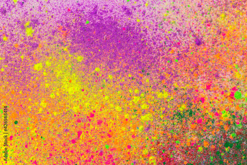 Poster the top view of the colors on the floor of the various colors that are stacked together in layers lo