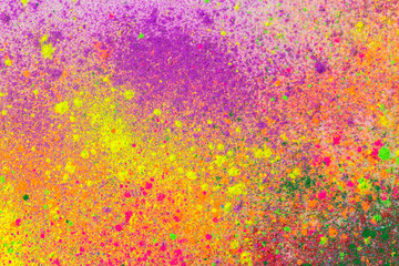 The top view of the colors on the floor of the various colors that are stacked together in layers...