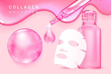 Cosmetics solution. supreme collagen  essence.
