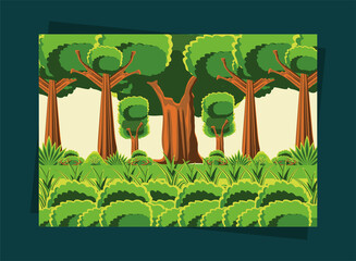 landscape forest trees