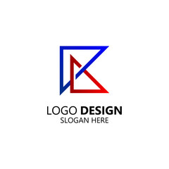 letter R for real estate and building logo design