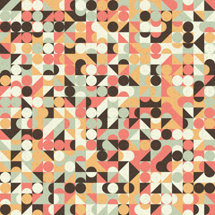 Abstract Geometric Pattern generative computational art illustration
