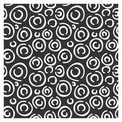 Abstract seamless pattern of open circles shapes. Figure for textiles.