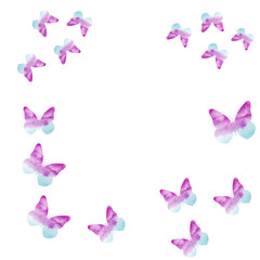 Obraz na płótnie Canvas butterfly design background violet