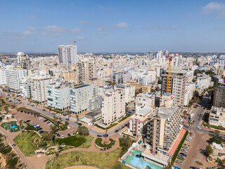 Obraz na płótnie Canvas Netanya Israel - Looking at the world from a height