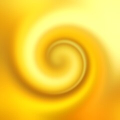 Yellow swirl abstract pattern. Sweet lemon lollipop spiral striped blurred texture.