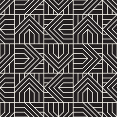 Vector seamless pattern. Modern stylish abstract texture. Repeating geometric tiles
