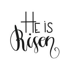 He Is Risen Background Hand Drawn Illustration
