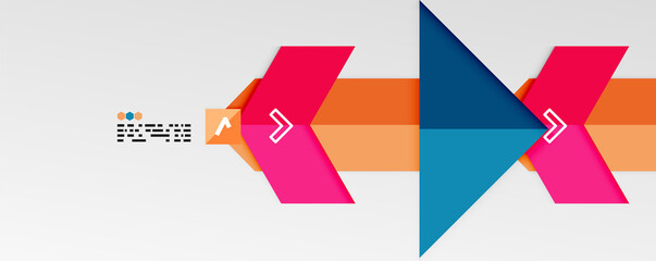 Shiny color triangles and geometric shapes vector abstract background