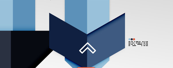 Shiny color triangles and geometric shapes vector abstract background