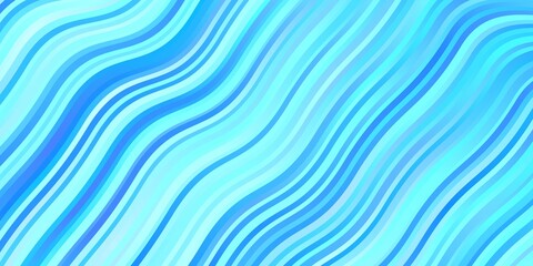 Light BLUE vector background with lines.