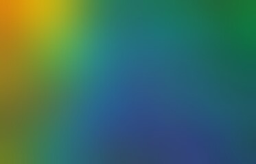 Green blue yellow gradient formless blur pattern makes holographic smooth texture. Abstract empty background. Vibrant colors.