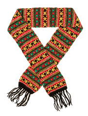 knitted scarf  with a pattern