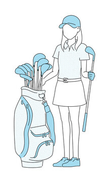 163 Best ゴルフバッグ Images Stock Photos Vectors Adobe Stock