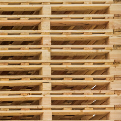 Empilement de palettes de bois