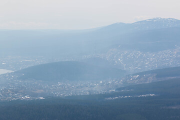view of the Ural mountains
