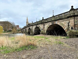 The English Bridge in Shrewsbury