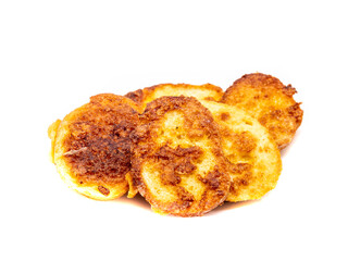 French Toast isoliert auf weißen Hintergrund