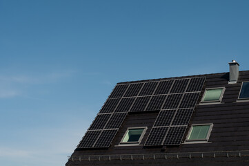 solar panels on the roof of a house