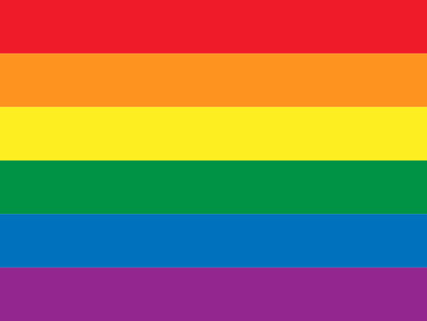 Rainbow flag icon LGBT community sign vector illustration.