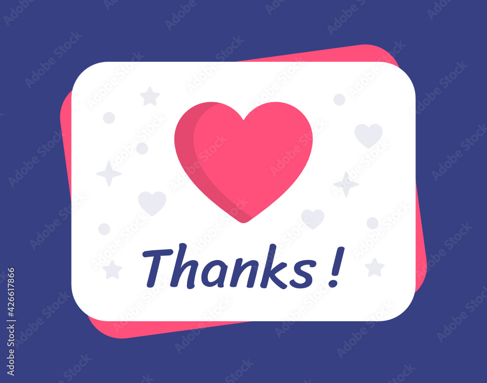 Poster thanking card invitation design vector.
