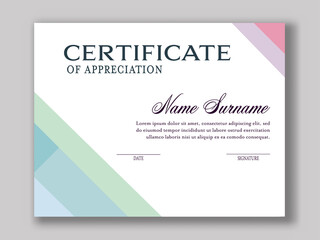 Printable Certificate Of Appreciation Award Template For Company Or Other.