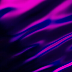 Iridescent vibrant liquid background texture. Fluid Colorful waves abstract render. Shiny acid with smooth folds like waves on a liquid surface.