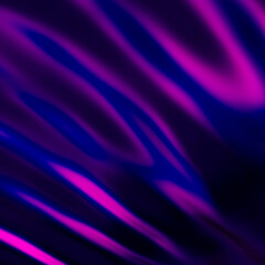 Iridescent vibrant liquid background texture. Fluid Colorful waves abstract render. Shiny acid with smooth folds like waves on a liquid surface.