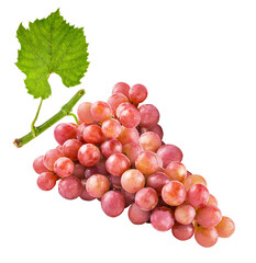Grapes isolated on white background with clipping path