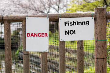 Fototapeta premium Don't go fishing in this beautiful lake