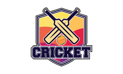 Cricket league logo. Creative cricket icon logo vector.	