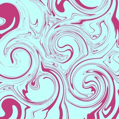 Fototapeta na wymiar blue purple color psychedelic fluid art abstract background concept design vector illustration