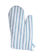 Oven glove for hot dishes isolated on white, top view