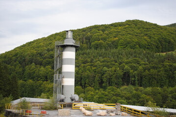 Phare à St-Ursanne, Jura, fours à chaux, Suisse