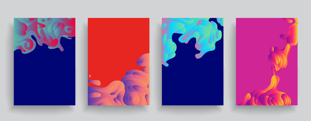 Obraz na płótnie Canvas Liquid color background design. Futuristic design posters