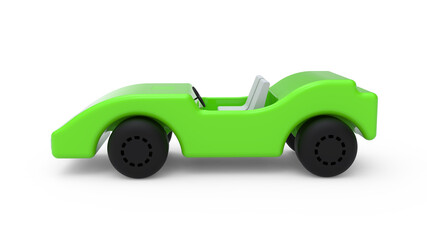 green toy car
