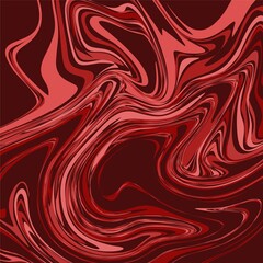 red color psychedelic fluid art abstract background concept design vector illustration