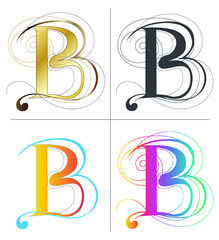 The letter alphabet B