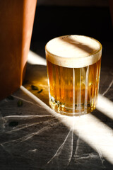 Foam cocktail in the sun