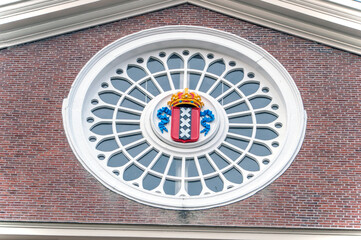 Window Of The Former Oranje-Nassau Barracks At Amsterdam The Netherlands 2018