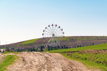 Ferris wheel in the countryside