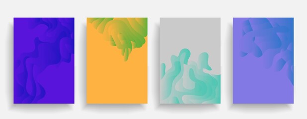 Liquid color background design. Futuristic design posters