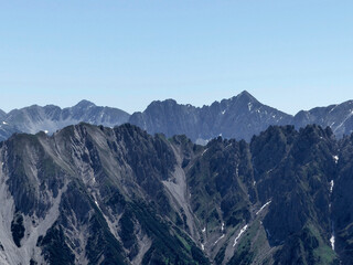 Freiungen long distance trail, mountain hiking in Tyrol, Austria