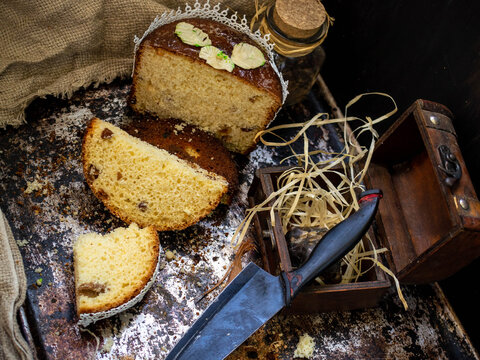 traditional Hutsul Easter cake baked at home