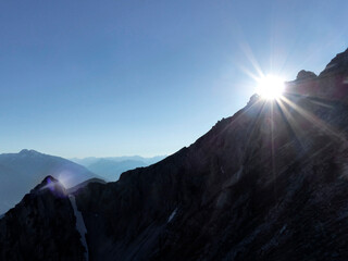 Freiungen long distance trail, mountain hiking in Tyrol, Austria