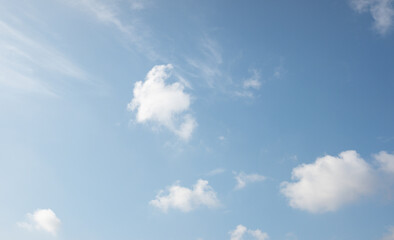 Naklejka na ściany i meble blue sky white clouds background