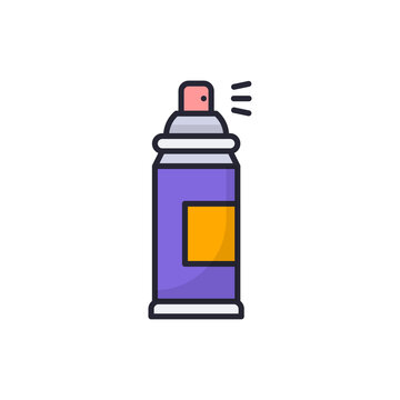 recommend clip art: Spray color vector Filled outline icon style illustration. EPS 10 file